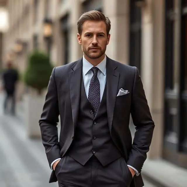 Man in a classic tailored suit