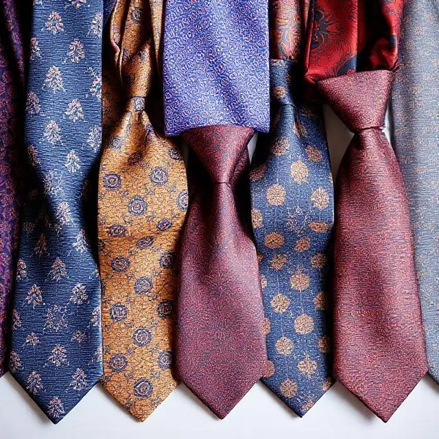 A collection of fine silk ties