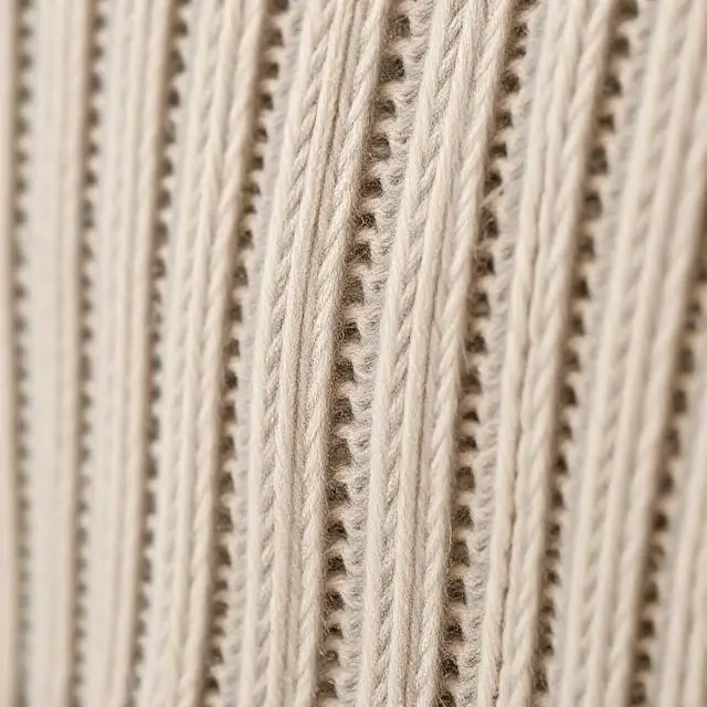 Close-up detail of a fine cashmere knit