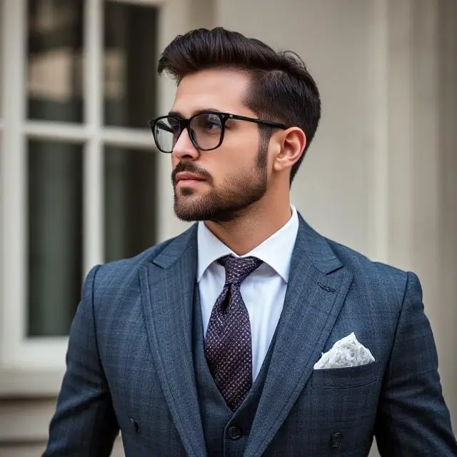 A discerning gentleman in a Kings&Jacks tailored blazer