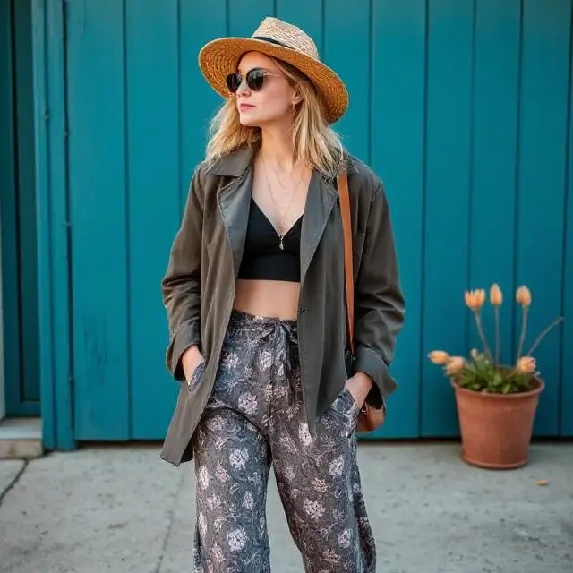 A complete weekend look from the collection